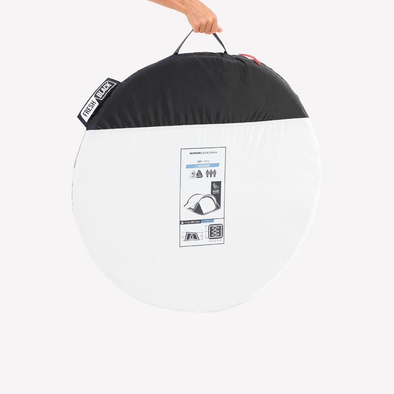 Cort de camping instant 3 locuri, 2 Seconds Fresh & Black