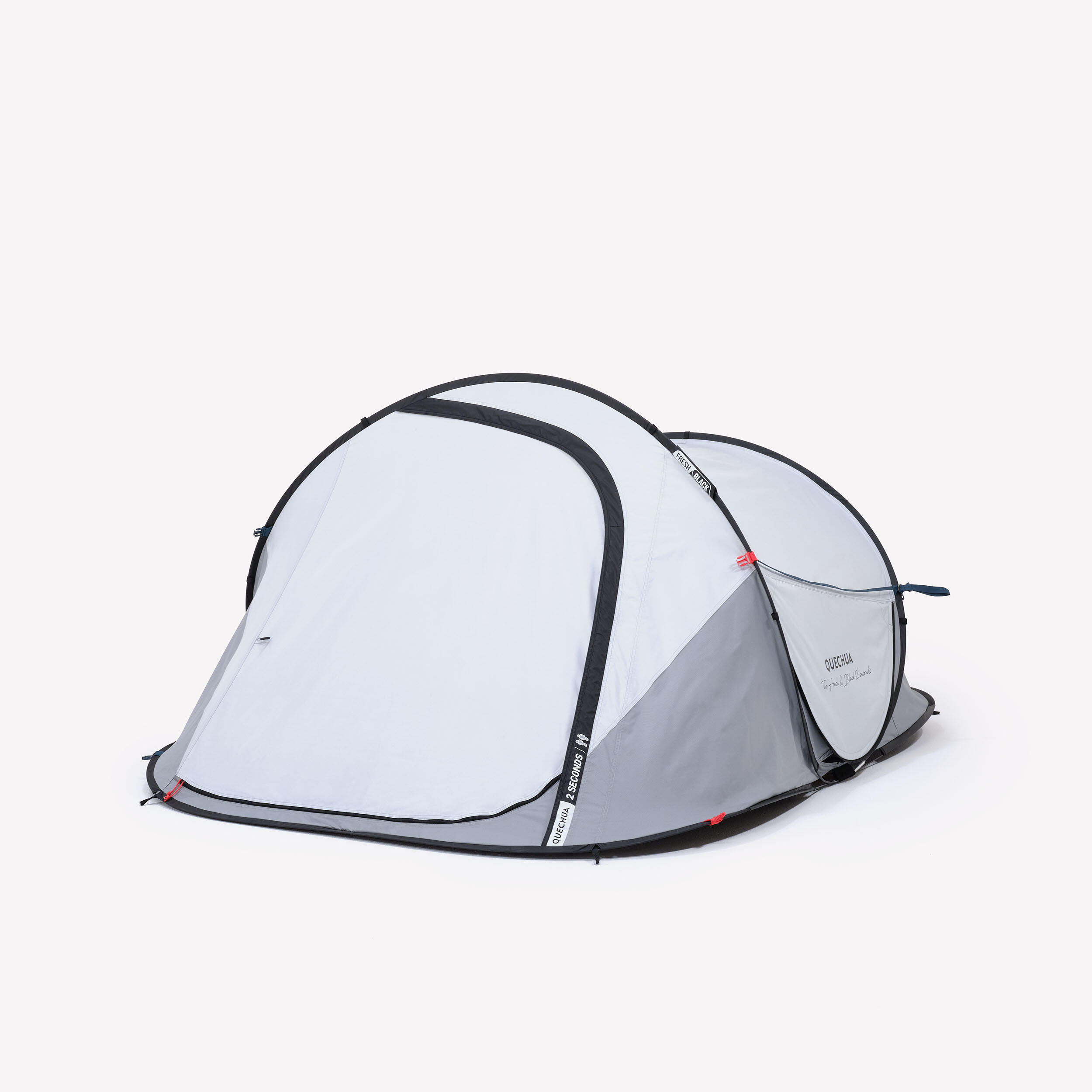 Instant 2-person camping tent, 2 Seconds Fresh & Black