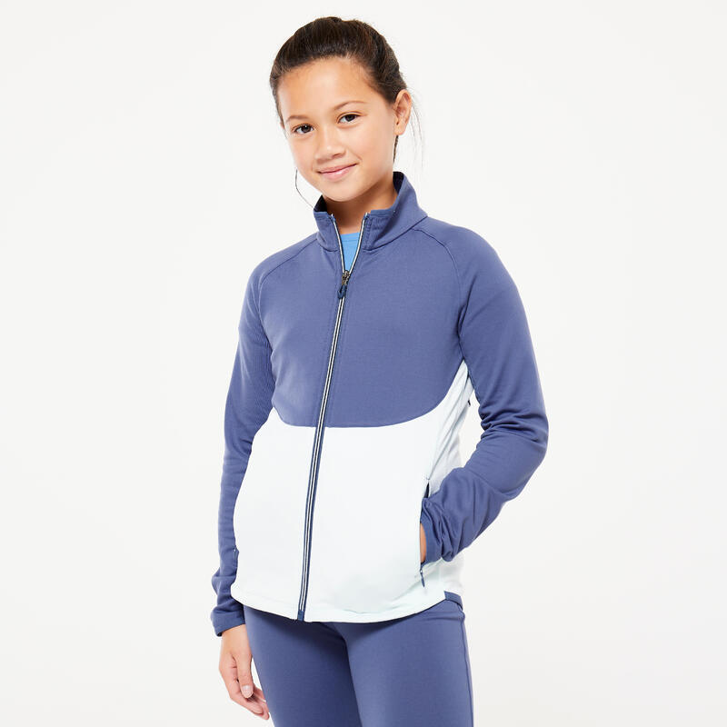 Survêtement enfant respirant, bleu et vert clair