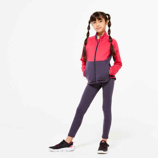 
      Girls' Tracksuit - Raspberry Pink/Grey
  