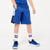 Short multisport respirant enfant, Bleu blanc noir