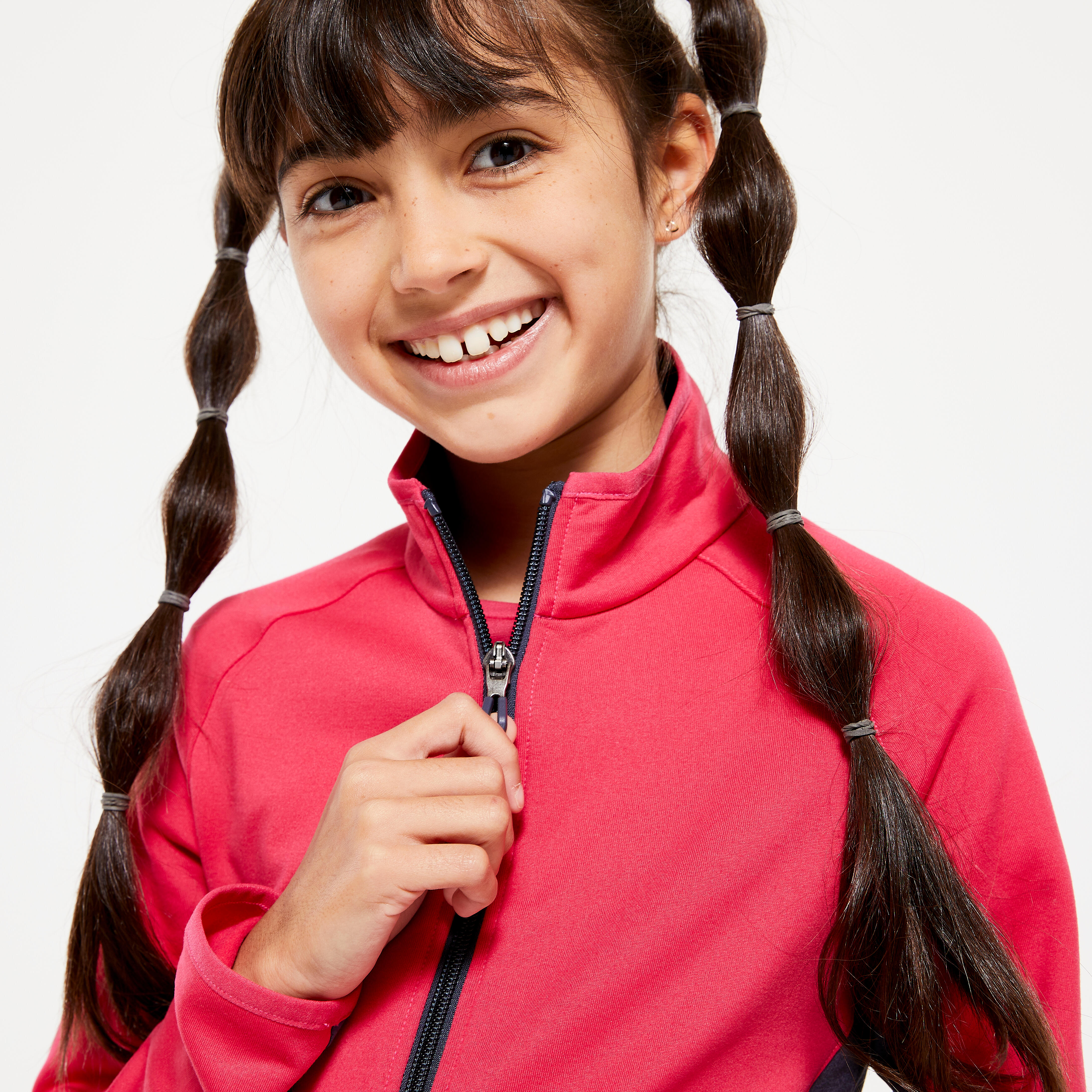 Girls' Tracksuit - Raspberry Pink/Grey