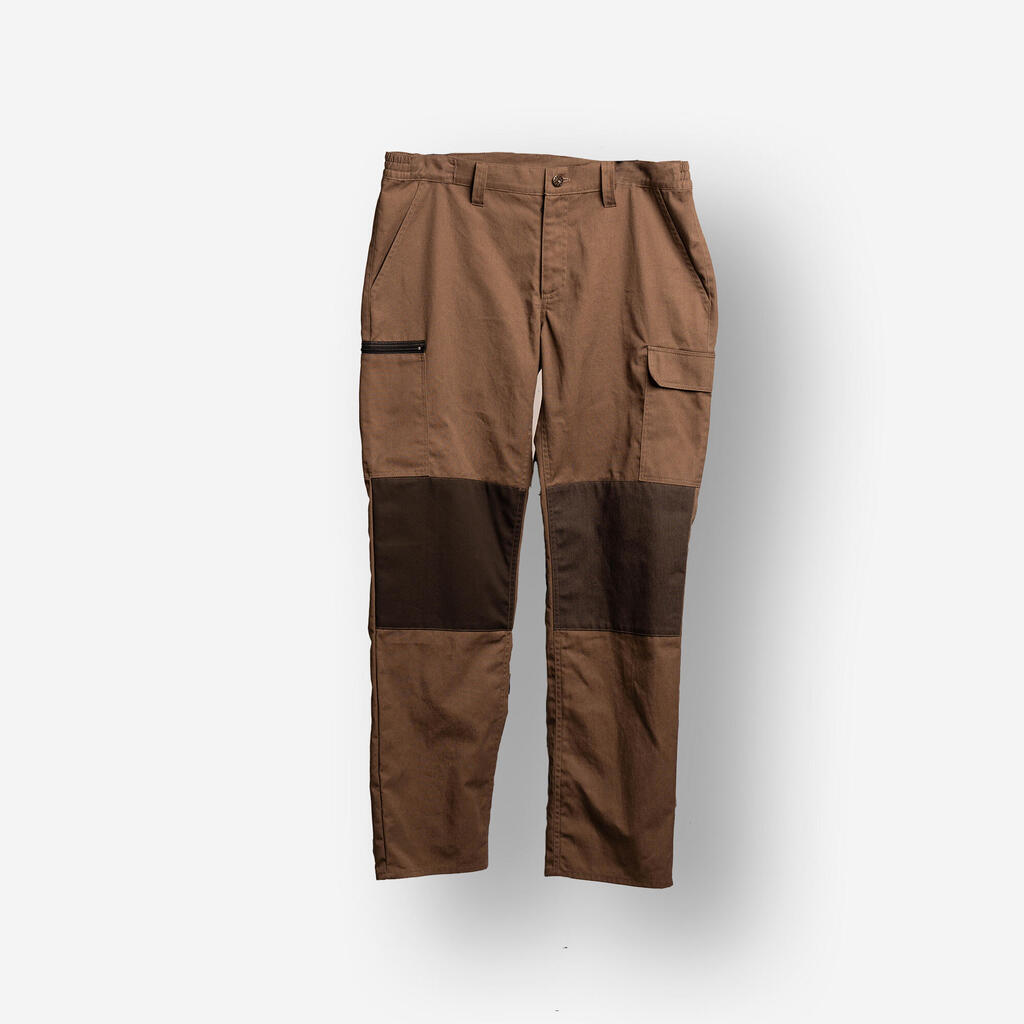 Resistant cargo trousers steppe 300 green marl