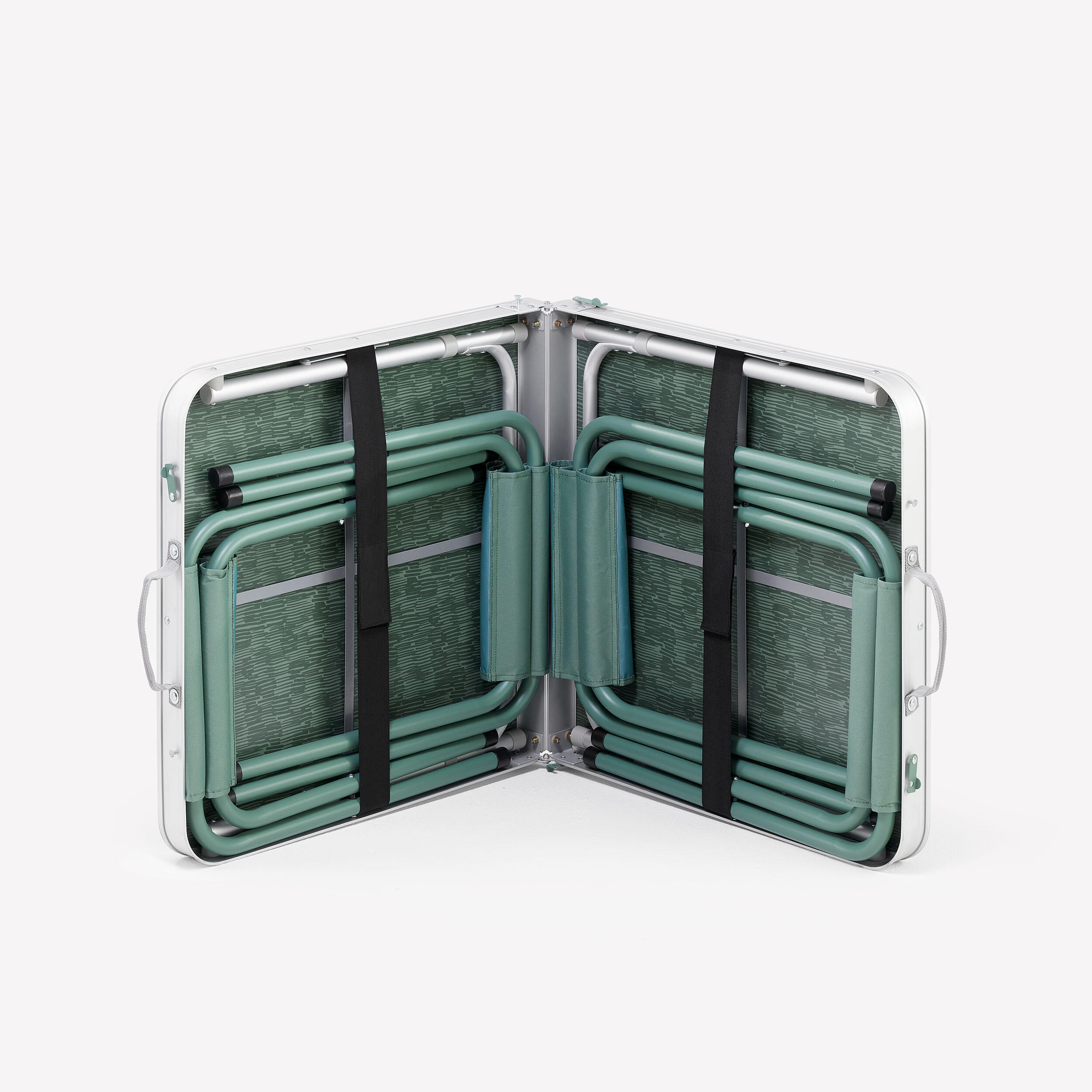 Folding Camping Table - 4 stools - 4 to 6 People