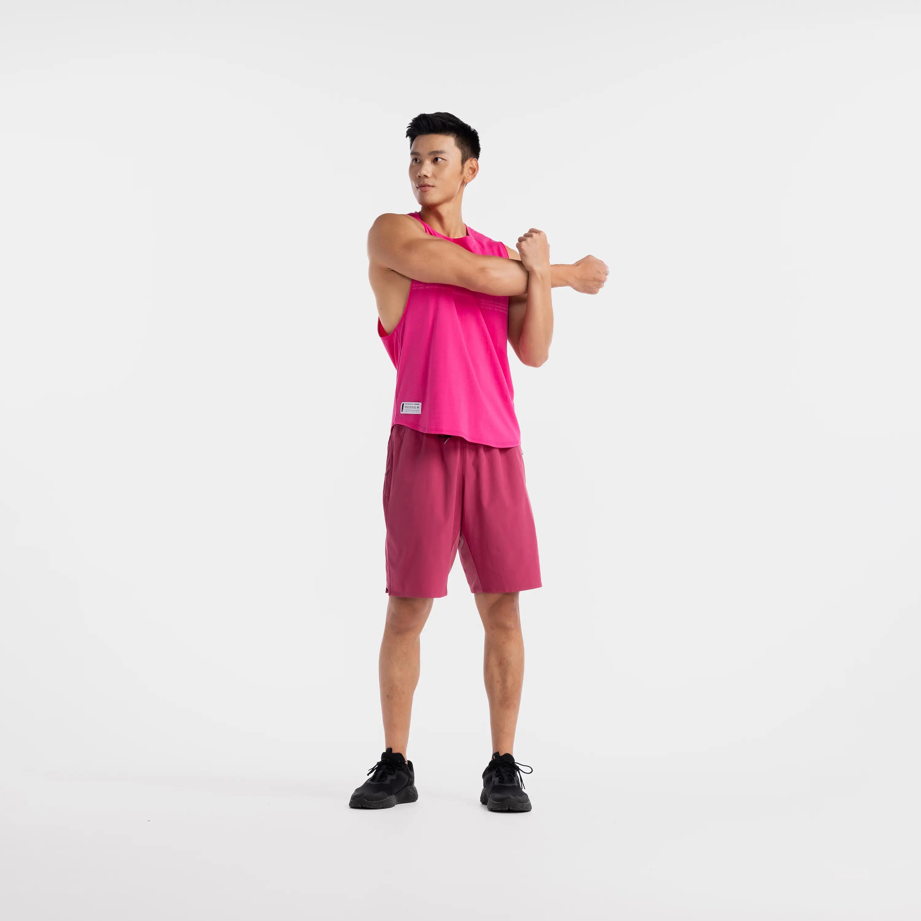 Men's Fitness Cardio Training Shorts 500 - Pink 7/9