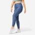 Women Gym Leggings High-Waist - Mottled Blue