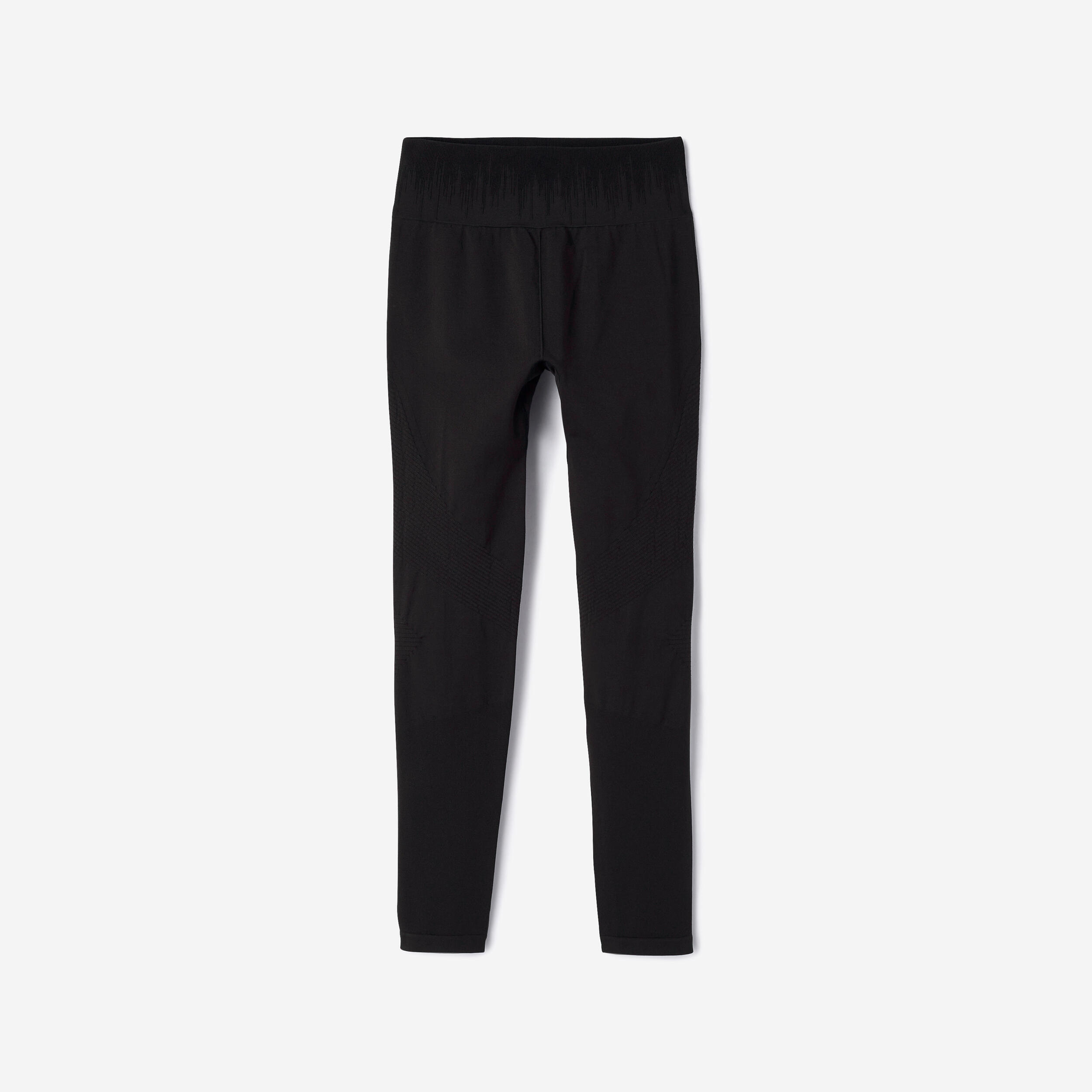 Leggings donna palestra push-up vita alta senza cuciture traspiranti neri 11/15