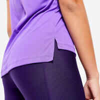 Women's Short-Sleeved Fitness T-Shirt - Purple