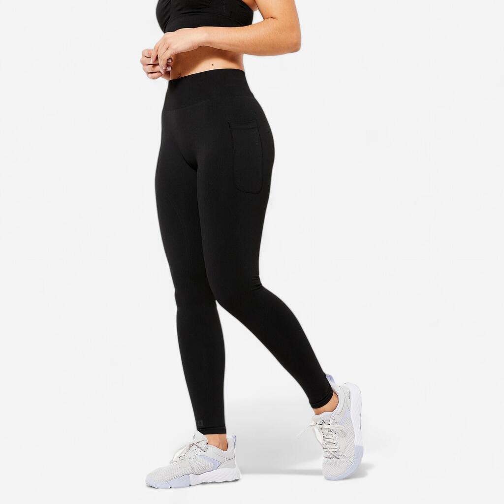 Legging seamless effet push up femme noir