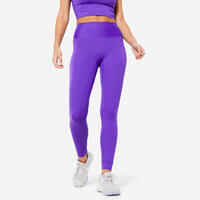 Leggings Fitness Cardio Mujer Violeta Talle Alto Moldeadores