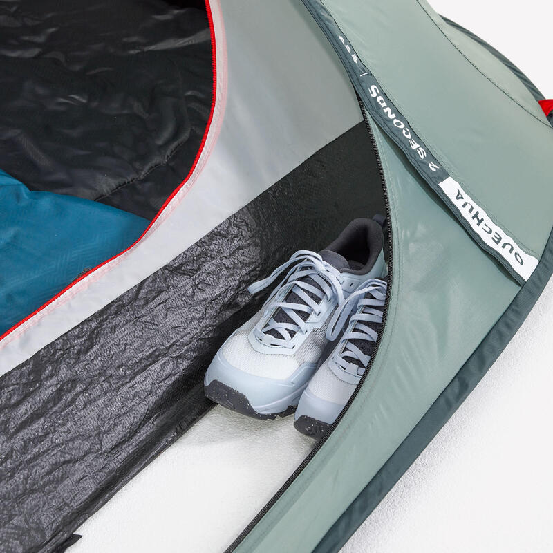 Cort de camping instant 3 locuri, 2 Seconds verde