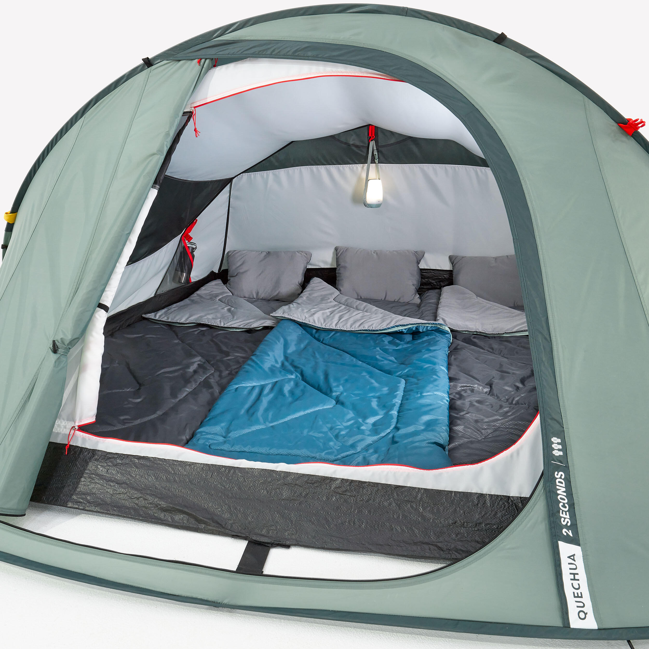 Tente de camping instantanée 3 places, 2 Seconds vert 3/13