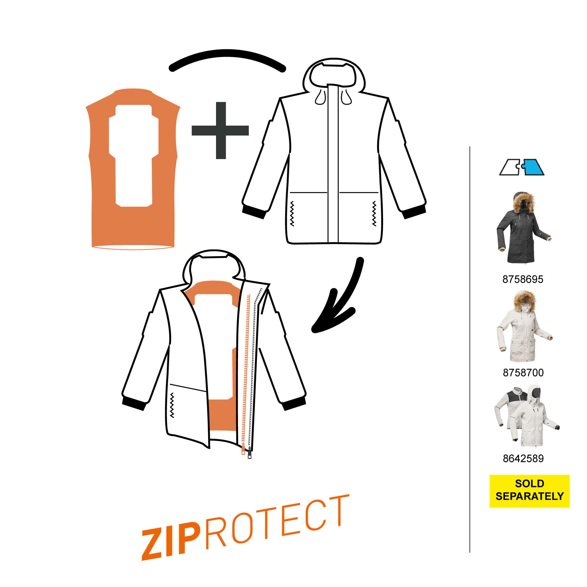 Gilet de protection dorsale VTT, ski et snowboard femme - DBCK 500 8/13