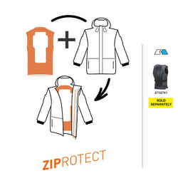 Women’s Snowboard Jacket ZIPROTEC Compatible SNB 500 - beige