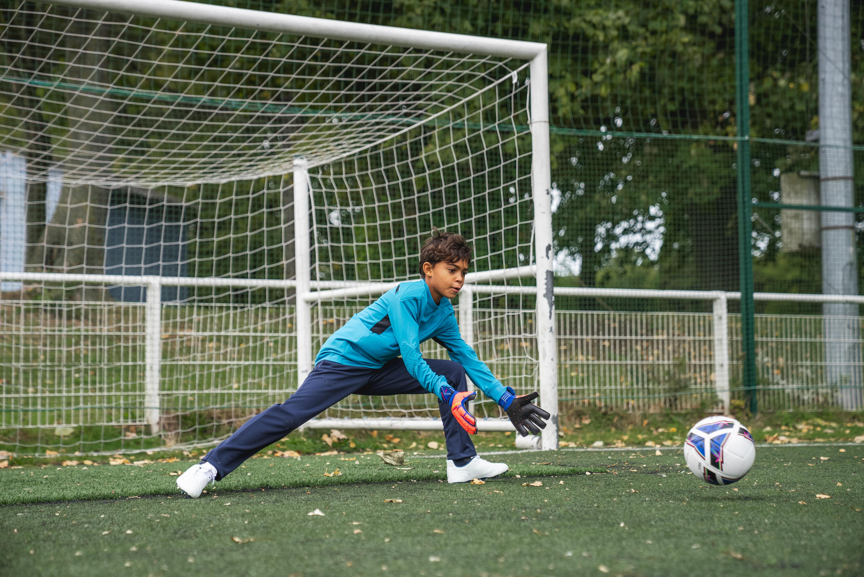 Kinder Fußball Torwarttrikot - F100 türkis 7/7