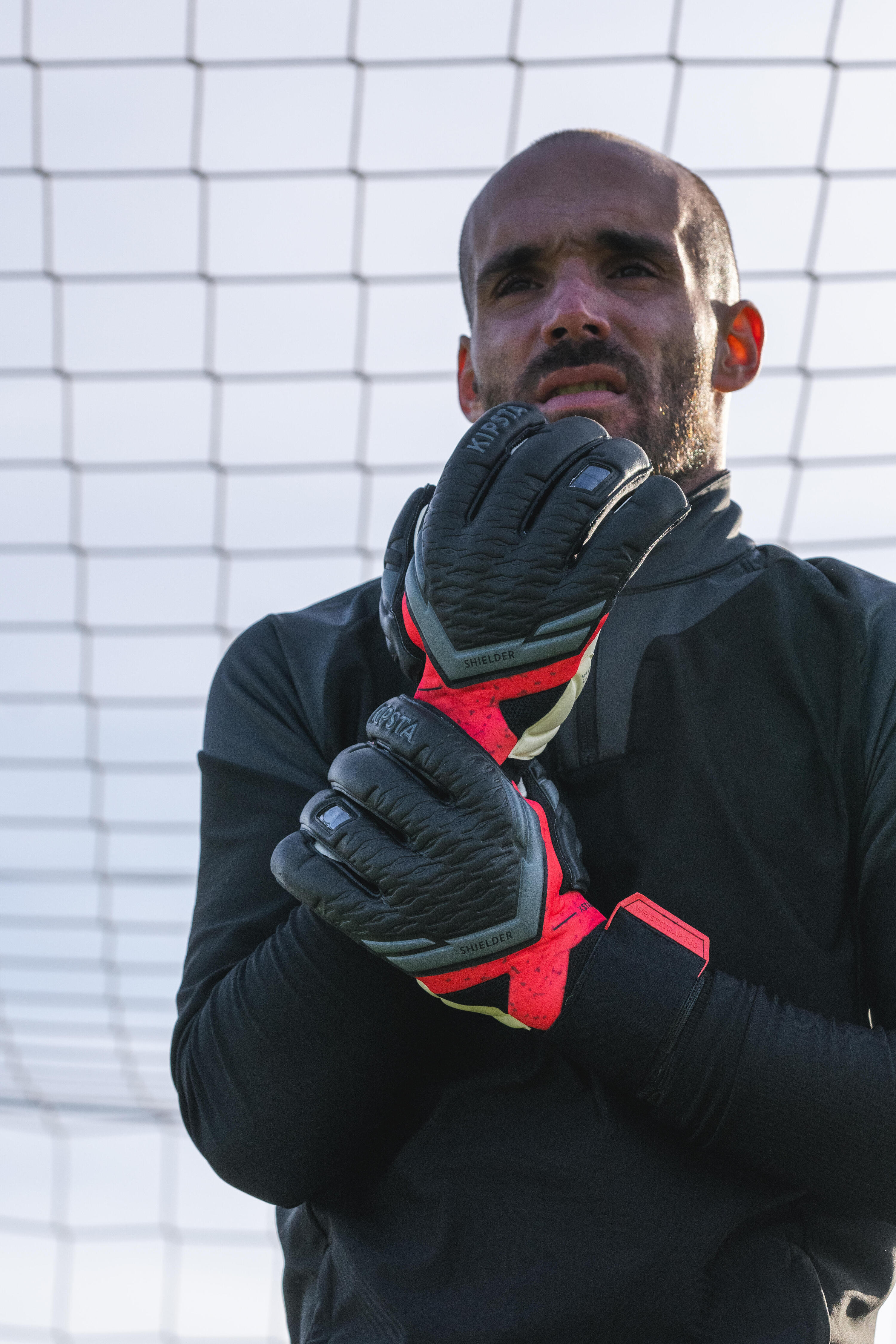 LUVAS DE GUARDA-REDES FUTEBOL ADULTO VRLT 900 COM PROTEÇÃO DOS DEDOS 14/18