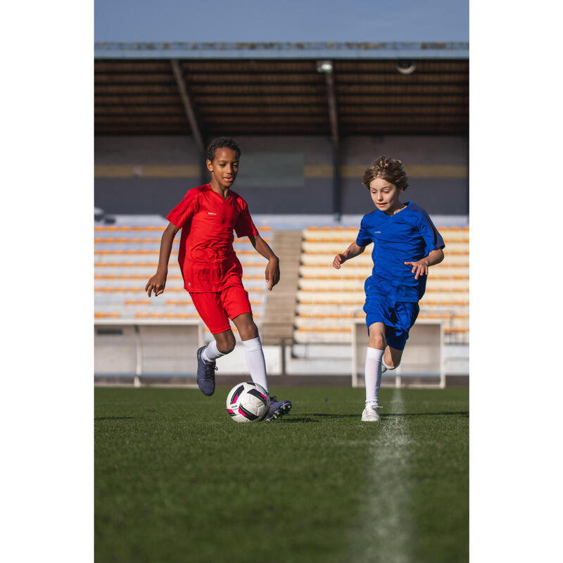 Maillot de Football enfant manches courtes ESSENTIEL Bleu