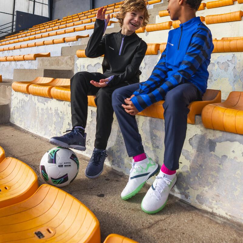 Buty do piłki nożnej dla dzieci Kipsta Viralto I Turf TF sznurowane 