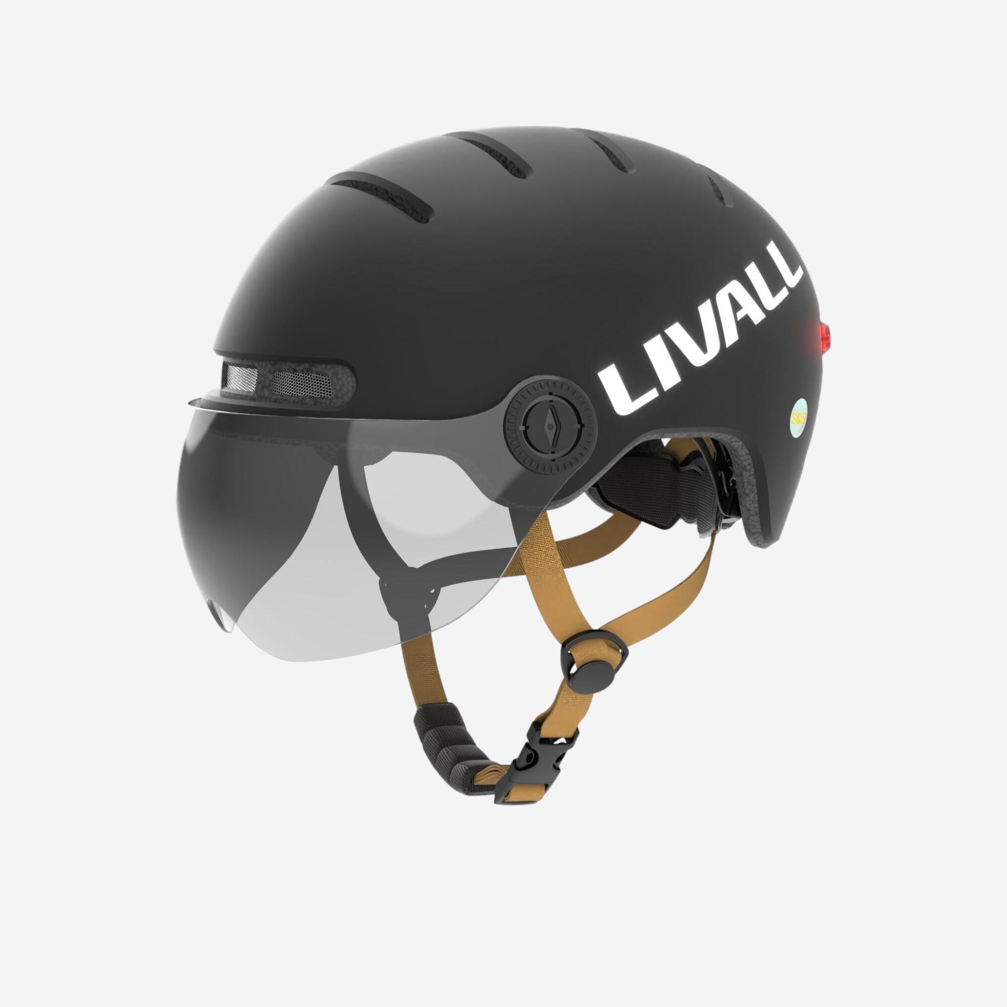 LIVALL Casco Urban Livall Smart Nero Luci STOP L23