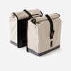 20 L Bike Double Pannier Bag 500 - Beige