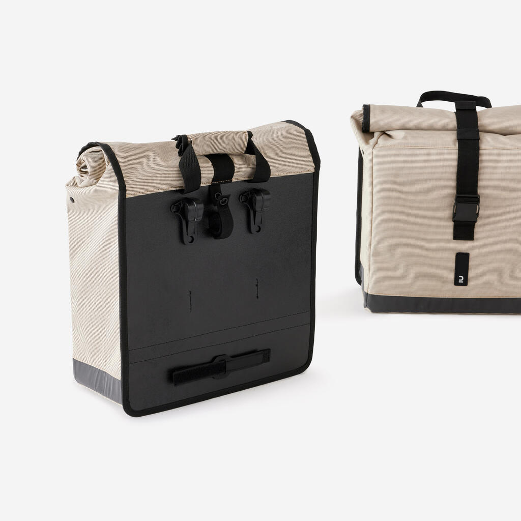 Crna biciklistička dvojna torba 500 (20 l)