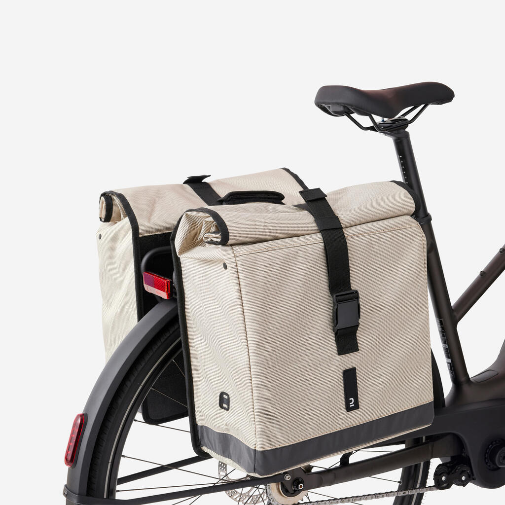 Crna biciklistička dvojna torba 500 (20 l)