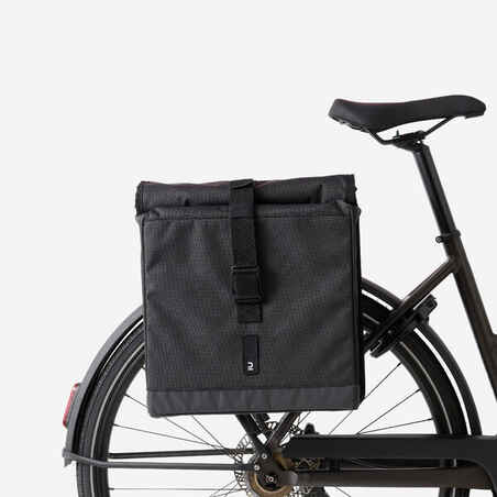20 L Bike Double Pannier Bag 500 - Black
