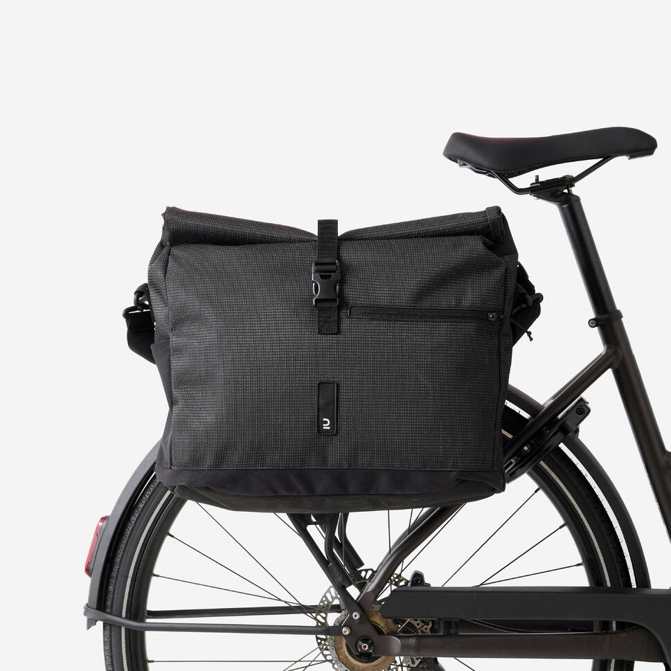 Torba na ramię rowerowa Btwin 20 l odblaskowa