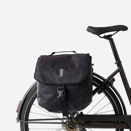Dvigubas ant dviračio bagažinės tvirtinimas neperšlampamas krepšys „540“, 2x20 l