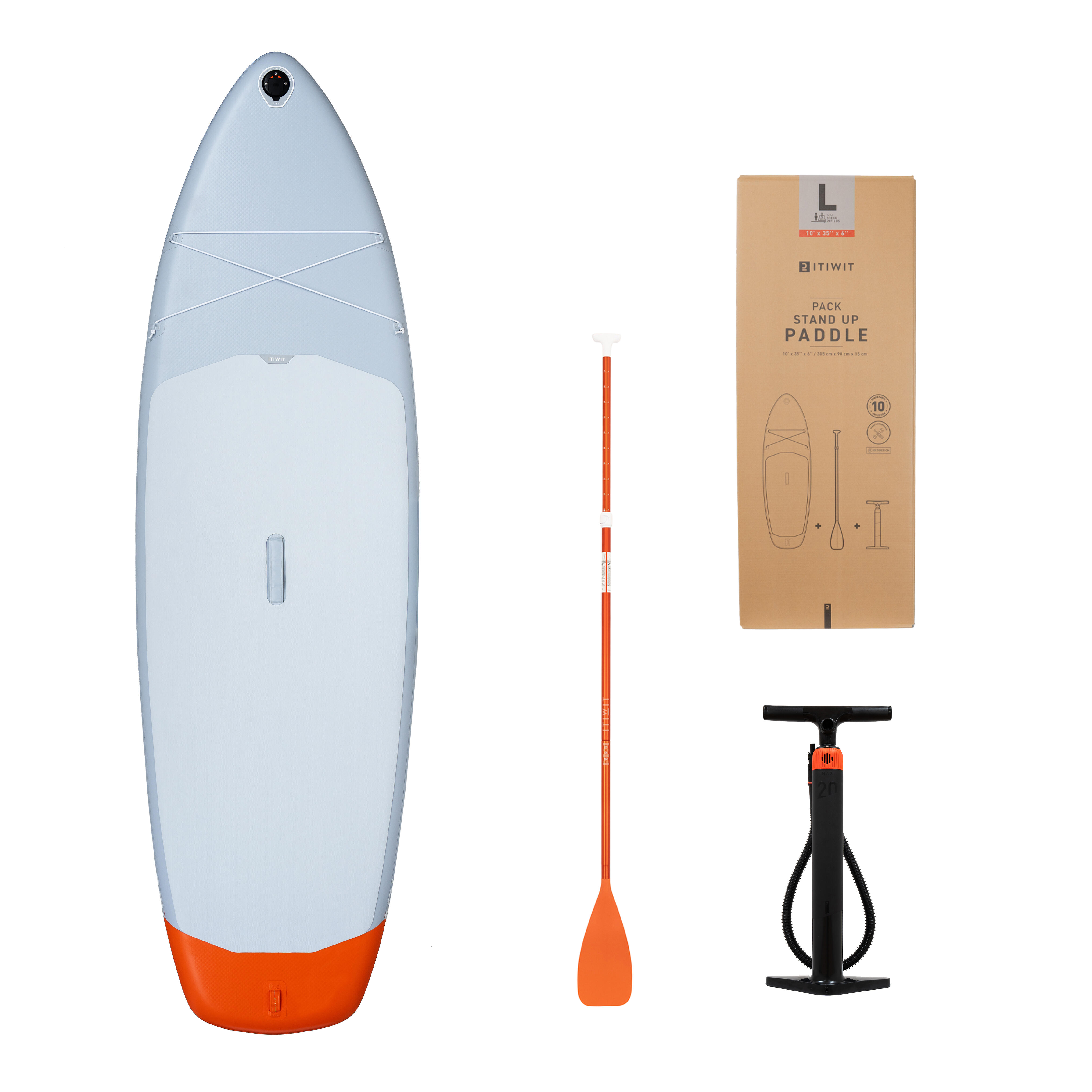 Itiwit Inflatable Sup Board Pack (10'/35"/6") - 1 Or 2 Persons Up To 130kg