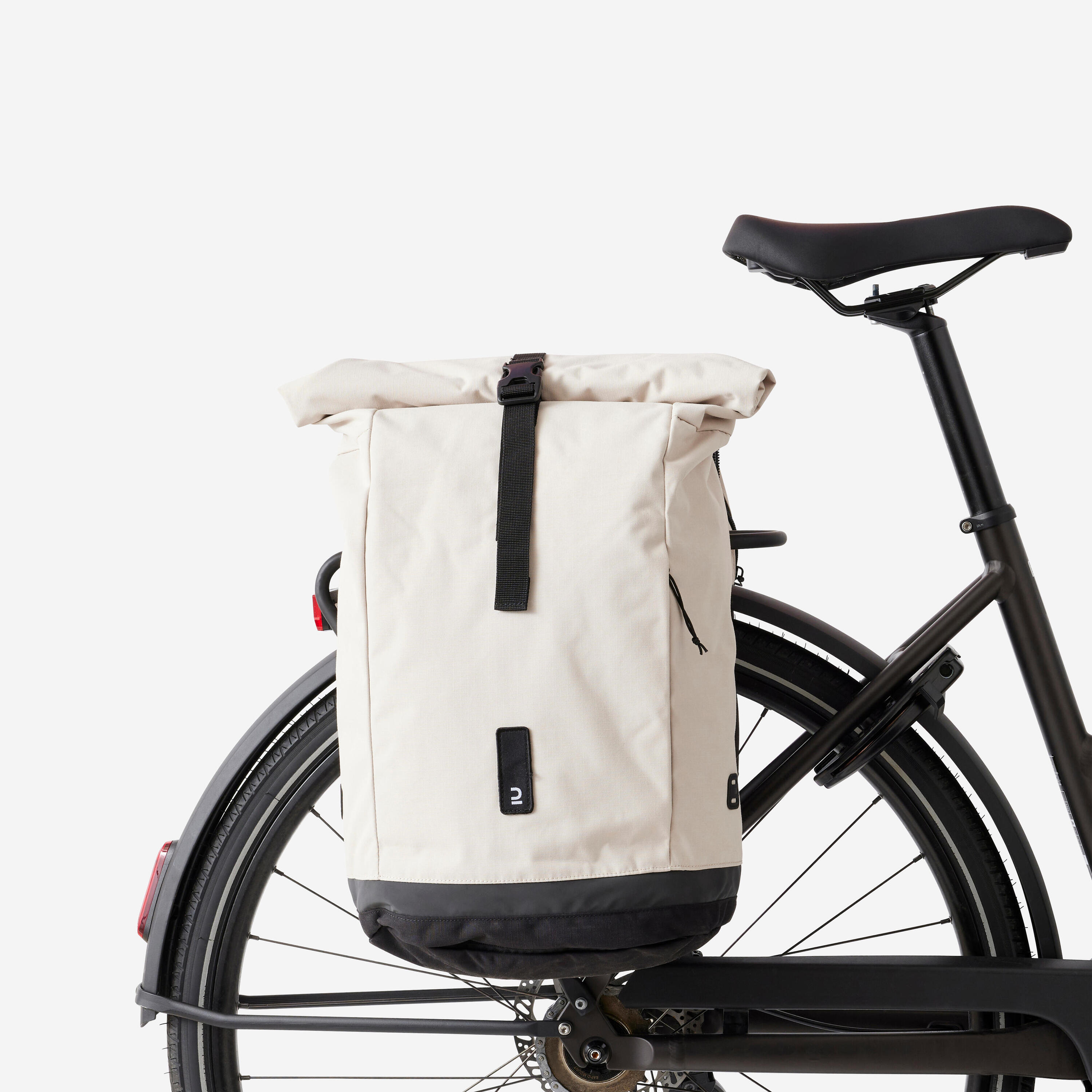 27 L Cycling Double Pannier Rack Backpack - Beige 12/15