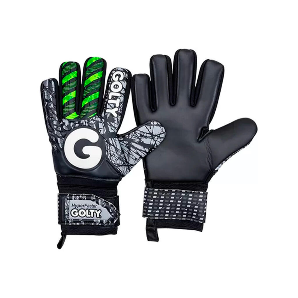 Guantes  de fútbol para competencia  Golty Hyperfaster - Negro/Verde