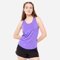 Women's Muscle Back Fitness Cardio Tank Top My Top - Purple