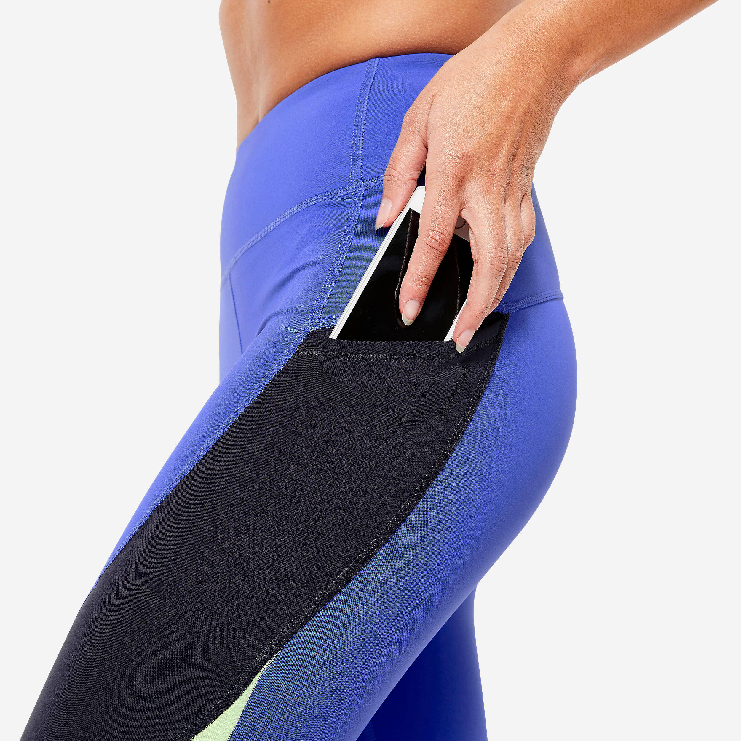 Women Gym Leggings High Waist - Indigo Blue -  5