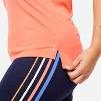 Women's Straight-Cut Fitness Tank Top - Pastel Coral Orange