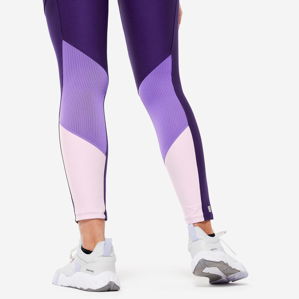 Legging fitness avec poche téléphone femme, vert foncé