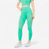 Women Gym Leggings Seamless High Waist with Phone Pocket - Green