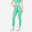 Fitnesslegging hoge taille smartphonezak naadloos groen