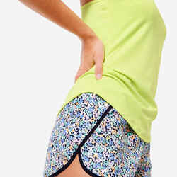 Γυναικείο αμάνικο μπλουζάκι με αθλητική πλάτη My Top για cardio fitness - Λεμονί