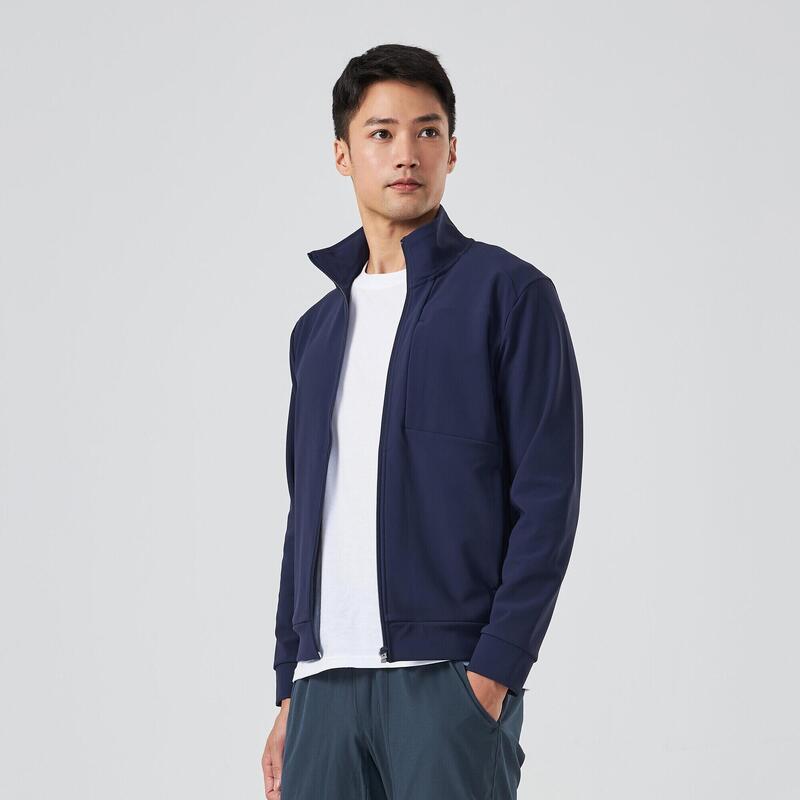 Men's Fitness Full-Zip Jacket 500 SK - Navy Blue