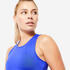Women Gym Tank Top Cropped - Blue