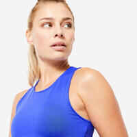 Women's Cardio Fitness Cropped Tank Top - Blue