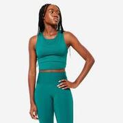 Maiou 120 Fitness Cardio Crop top Verde Damă