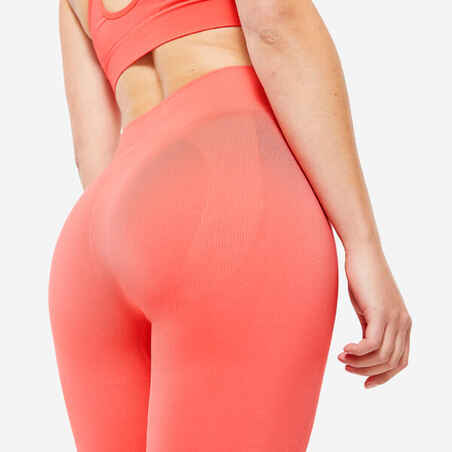 Women's Push-Up-Effect Seamless Leggings - Pink