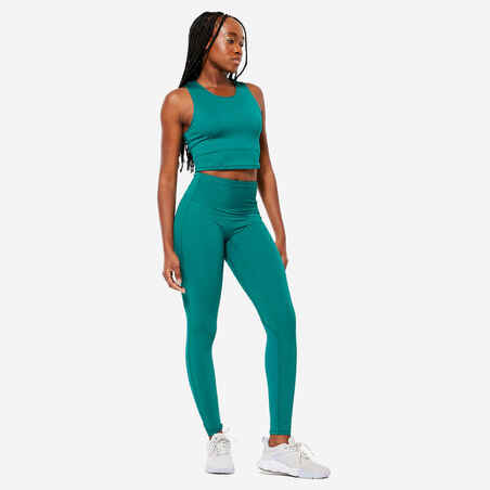 Women's Cardio Fitness Cropped Tank Top - Green