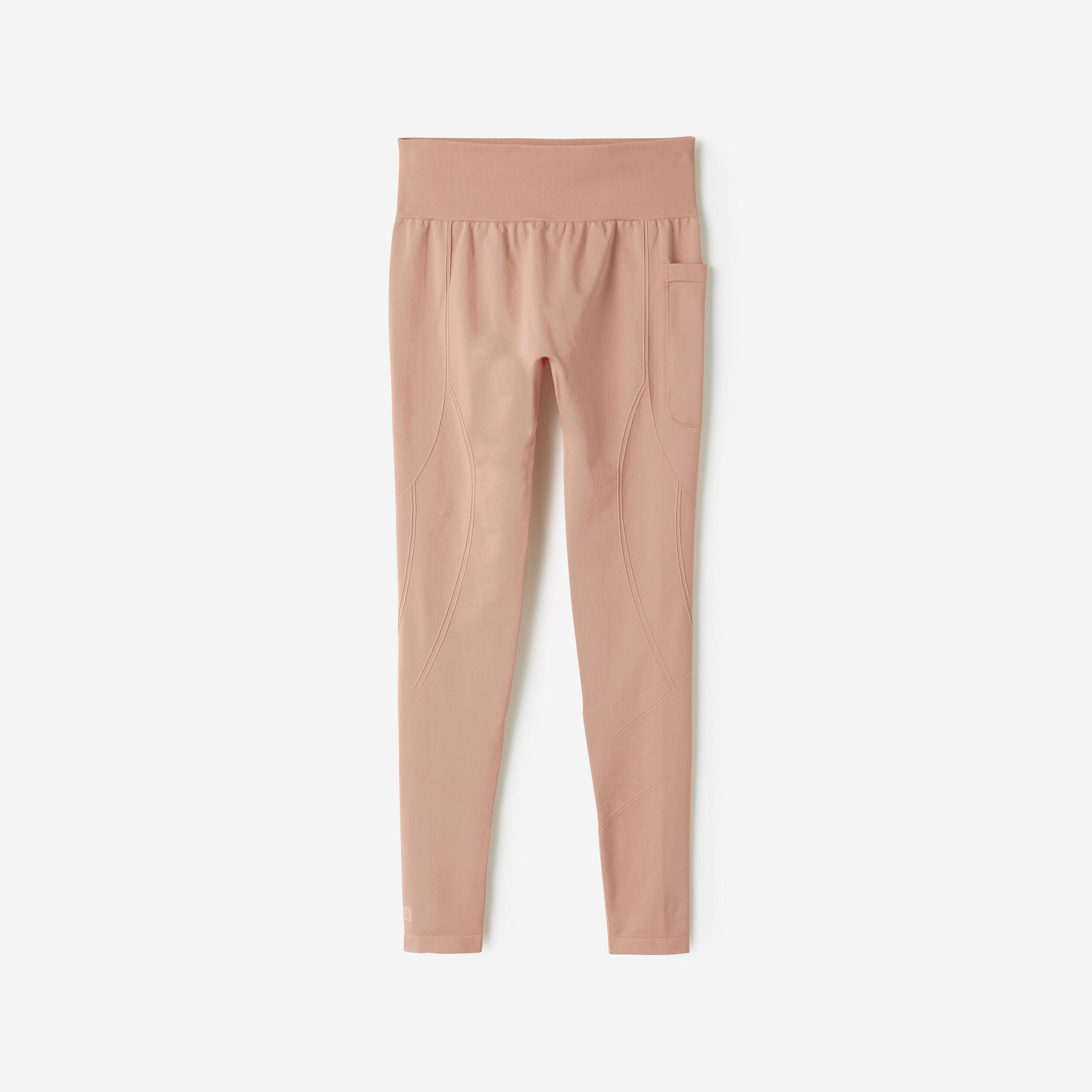 Legging de sport sans coutures rehausseur à taille haute femme - DOMYOS