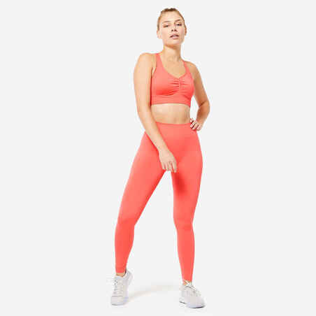 Women's Push-Up-Effect Seamless Leggings - Pink