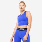 Women Gym Tank Top Cropped - Blue