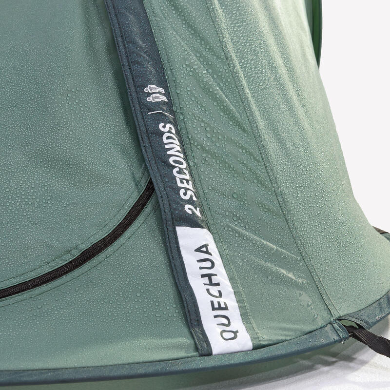 Cort de camping montare instantanee 2 locuri, 2 Seconds verde