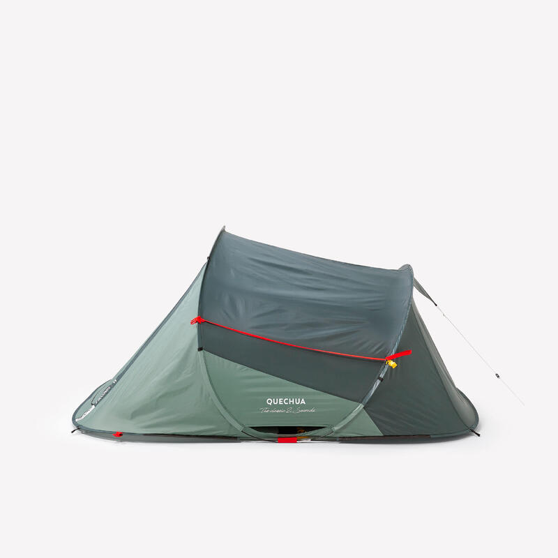 Cort de camping montare instantanee 2 locuri, 2 Seconds verde